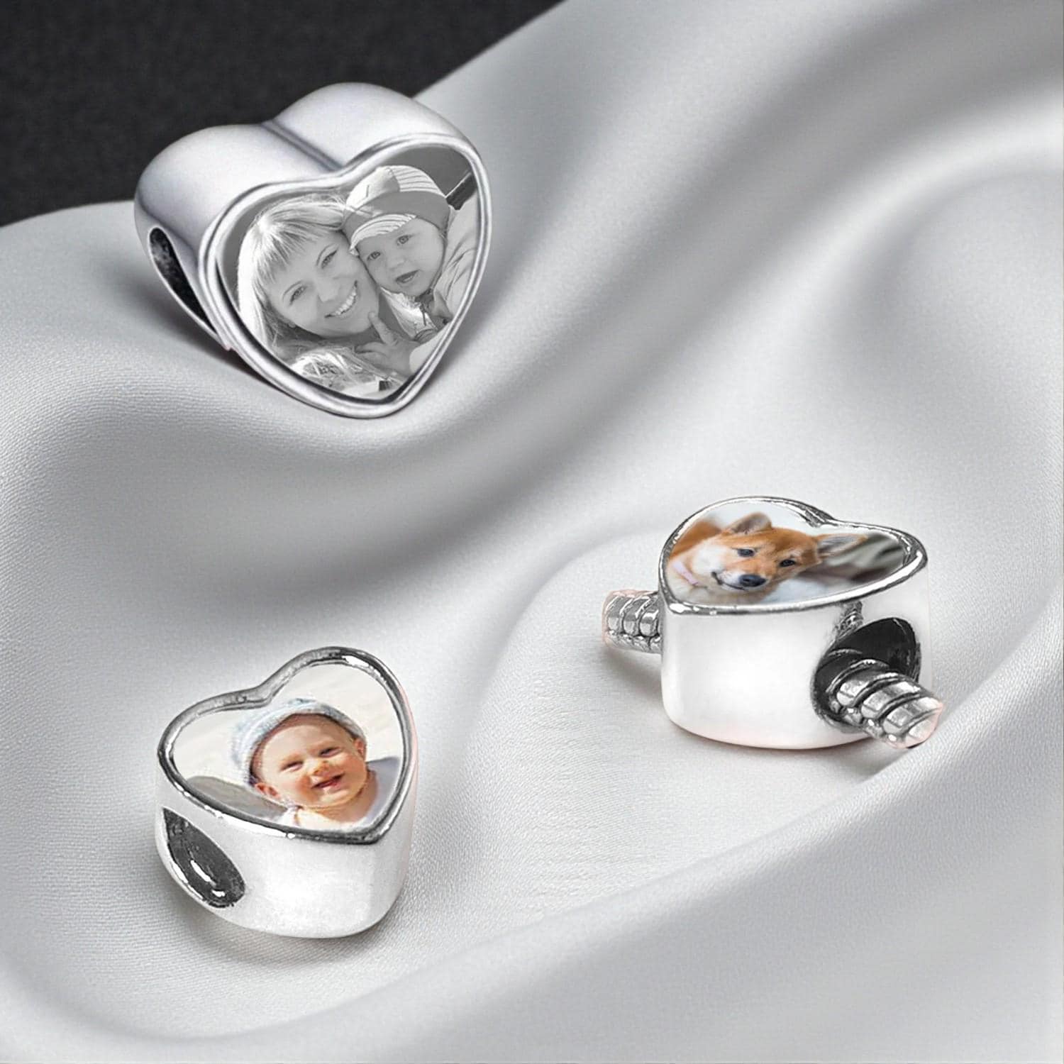 Foto Herz Charm Bead Mit Jedem Ihrer Wahl von Jewels4girls