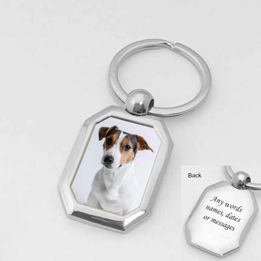 Foto Schlüsselanhänger Mit Beliebigem Und Gravur. Personalisierter Schlüsselring von Jewels4girls