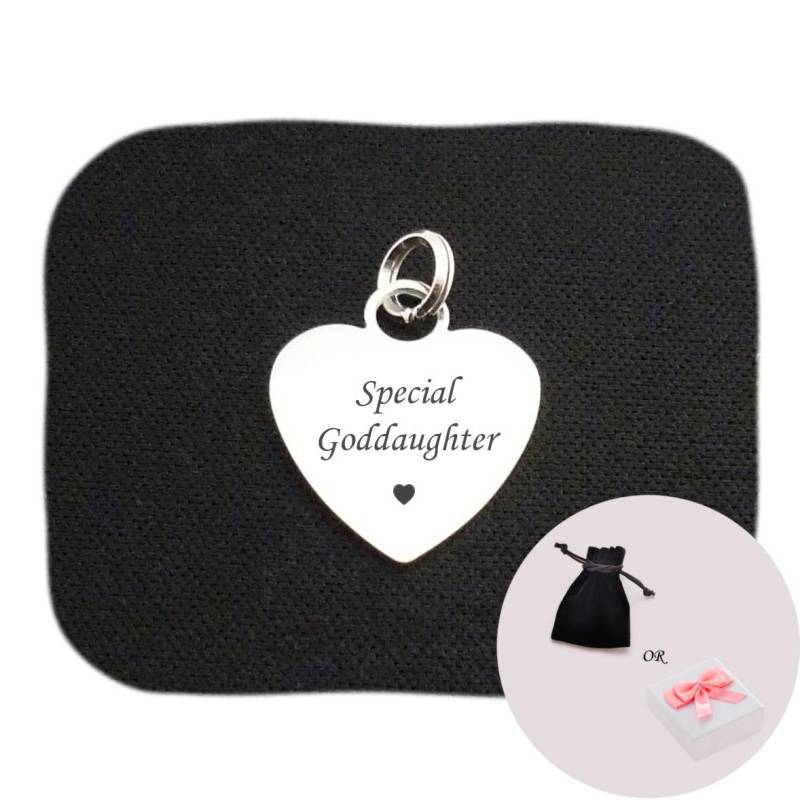 Graviertes Herz Für Ein Spezielles Patenkind, Kann Personalisiert Werden. Geschenk Das Patenkind Mit Gravur von Jewels4girls