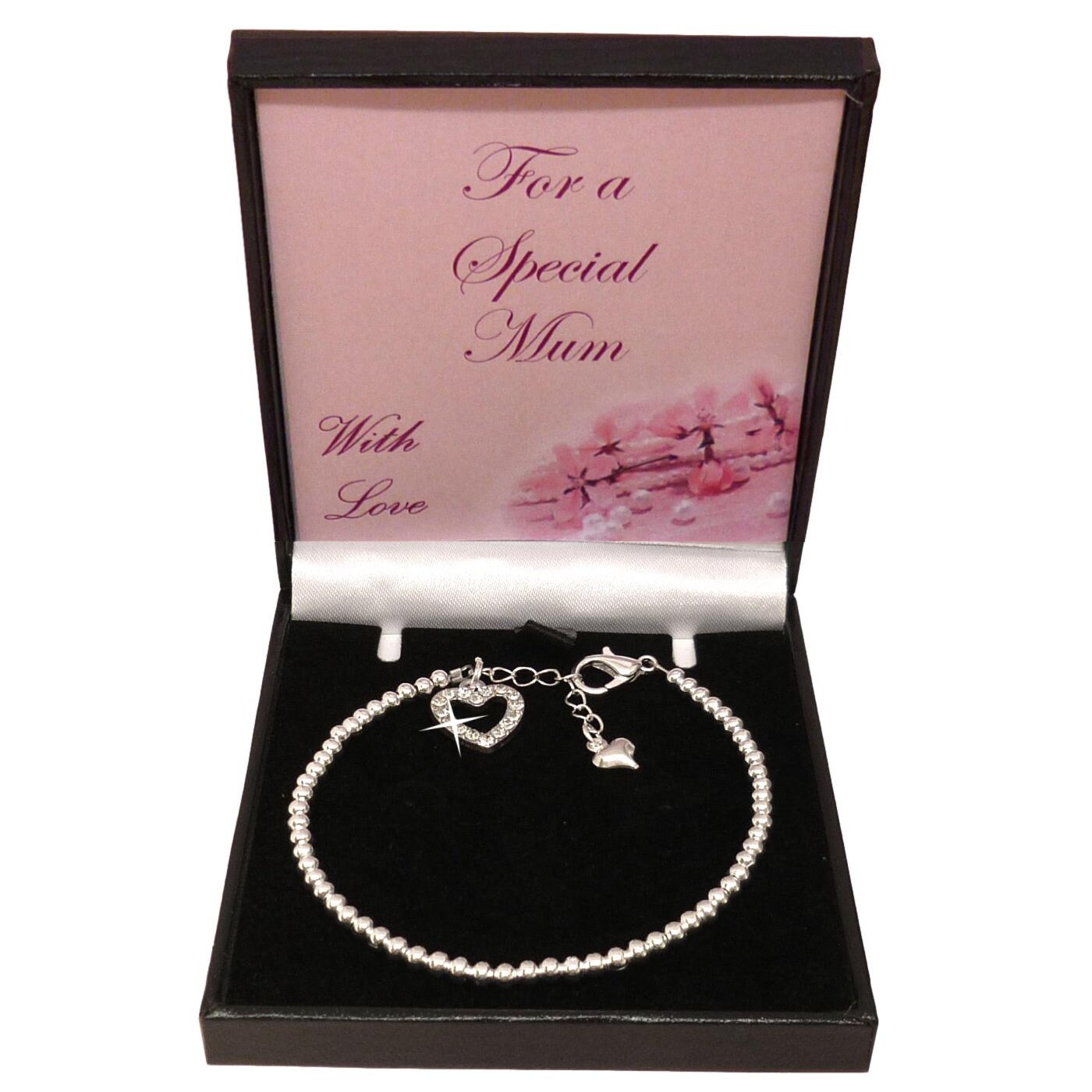 Muttertagsgeschenk, Silberperlen-Armband in Geschenkbox Mit Kartenhalter Für Spezielle Mama, Mutter Oder Einen Besonderen Menschen von Jewels4girls