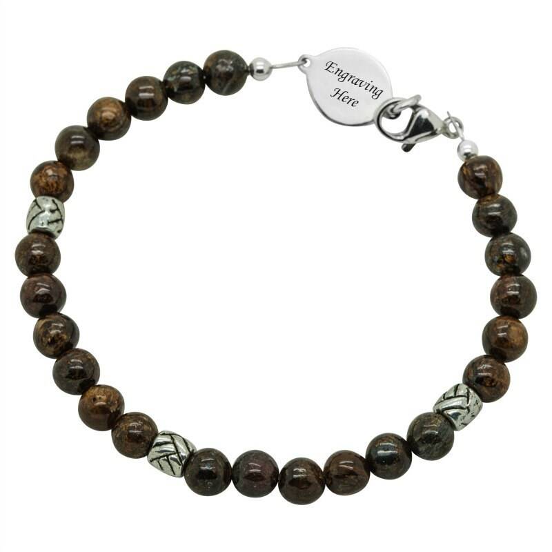 Personalisiertes Armband Mit Beliebiger Gravur Auf Oval Link Für Männer Oder Jungen. Schmuck Geschenk in Speziellen Geschenk-Box Sohn, Papa Etc von Jewels4girls