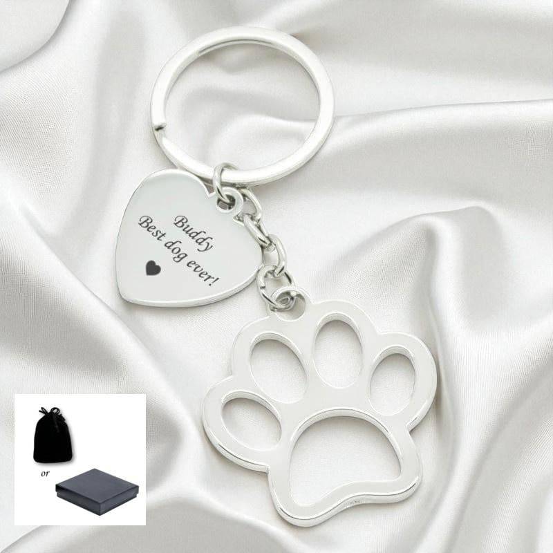 Tierpfoten-Schlüsselanhänger, Personalisiert Mit Kostenloser Gravur. Geschenk Für Katzenliebhaber Tierpfoten-Schlüsselanhänger, Personalisiert Mit Kostenloser Gravur. Geschenk Für Katzenliebhaber von Jewels4girls