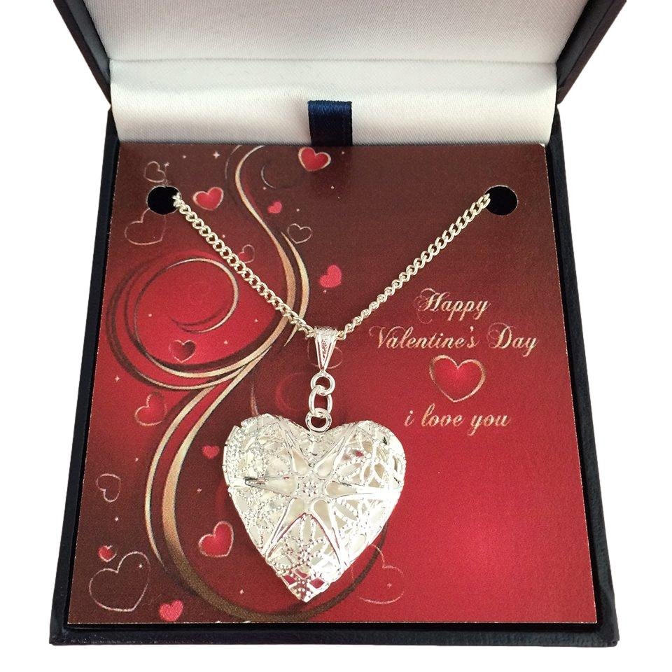 Valentinstag Halskette, Öffnen Herz Medaillon, Geschenk Box Für Freundin, Frau, Jemand Besonderes von Jewels4girls