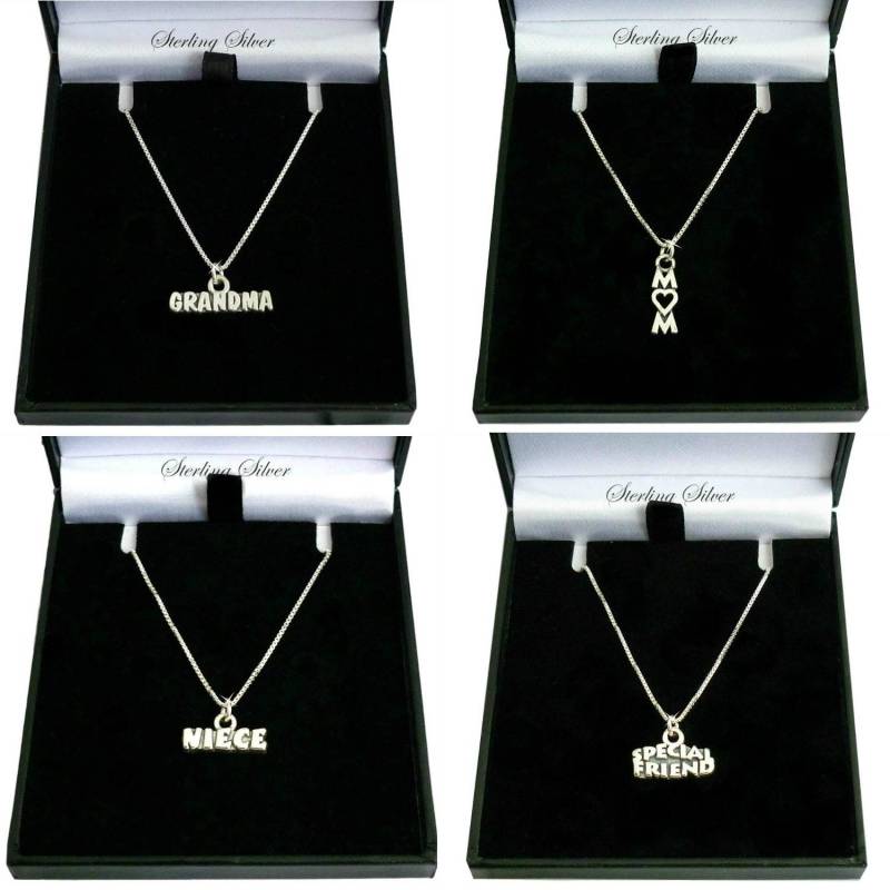 sterling Silber Halskette Für Oma, Mutter, Nichte Oder Speziellen Freund, Geschenk Boxed von Jewels4girls