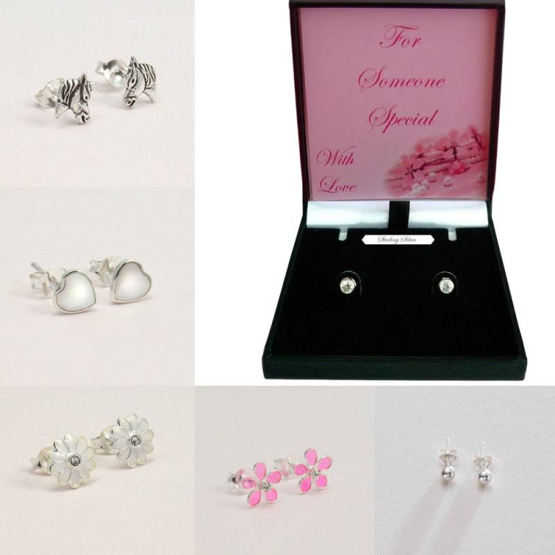 sterling Silber Ohrstecker in Einer Speziellen Geschenkbox Für Lehrer, Enkelin, Patentochter, Tochter, Schwester, Nichte, Patin Usw von Jewels4girls
