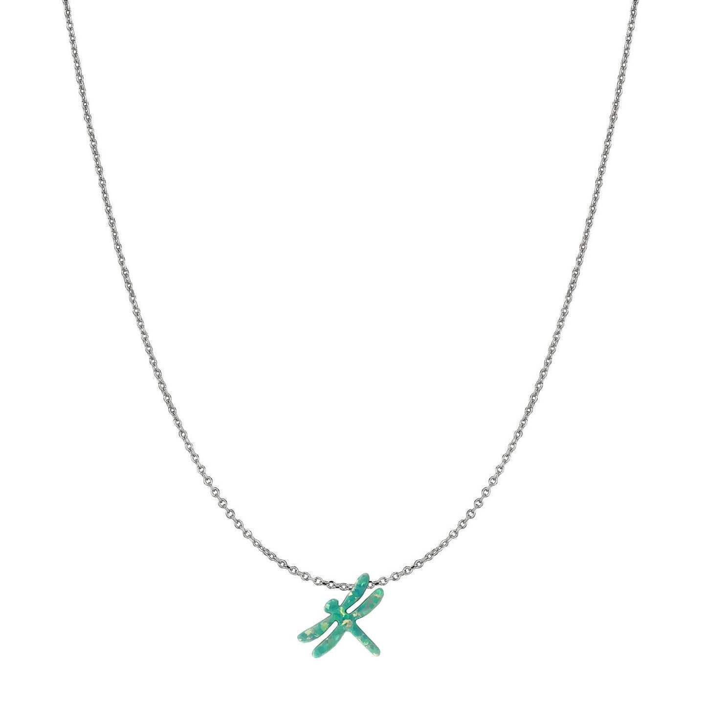 14 Karat Gold Hellgrüner Opal Libelle Anhänger Halskette 14 Karat Gold Hellgrüner Opal Libelle Anhänger Halskette von JewelsByElleNYC