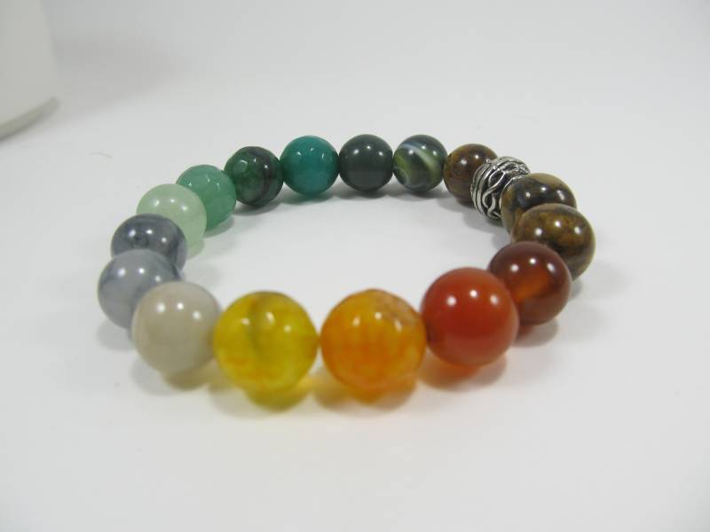 Multi-Edelstein-Stretch-Armband Bunte Tägliches Armband Boho Stapeln Schichtung Karneol Jade Und Achatarmband Multi-Edelstein-Stretch-Armband Bunte Tägliches Armband Boho Stapeln Schichtung Karneol Jade Und Achatarmband von JewelsByFairy