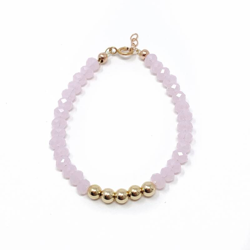 Golden Sisters/14K Gold Filled/Baby Armband/Rose Gold/Baby/Kid/Erwachsene Perlen/Armband Für Mädchen von JewelsByGloryBelle