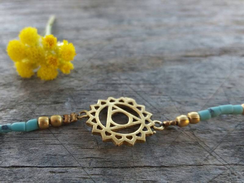 Messing-Chakra-Brasalet/Pulsera Latón Chakra von JewelsChandra