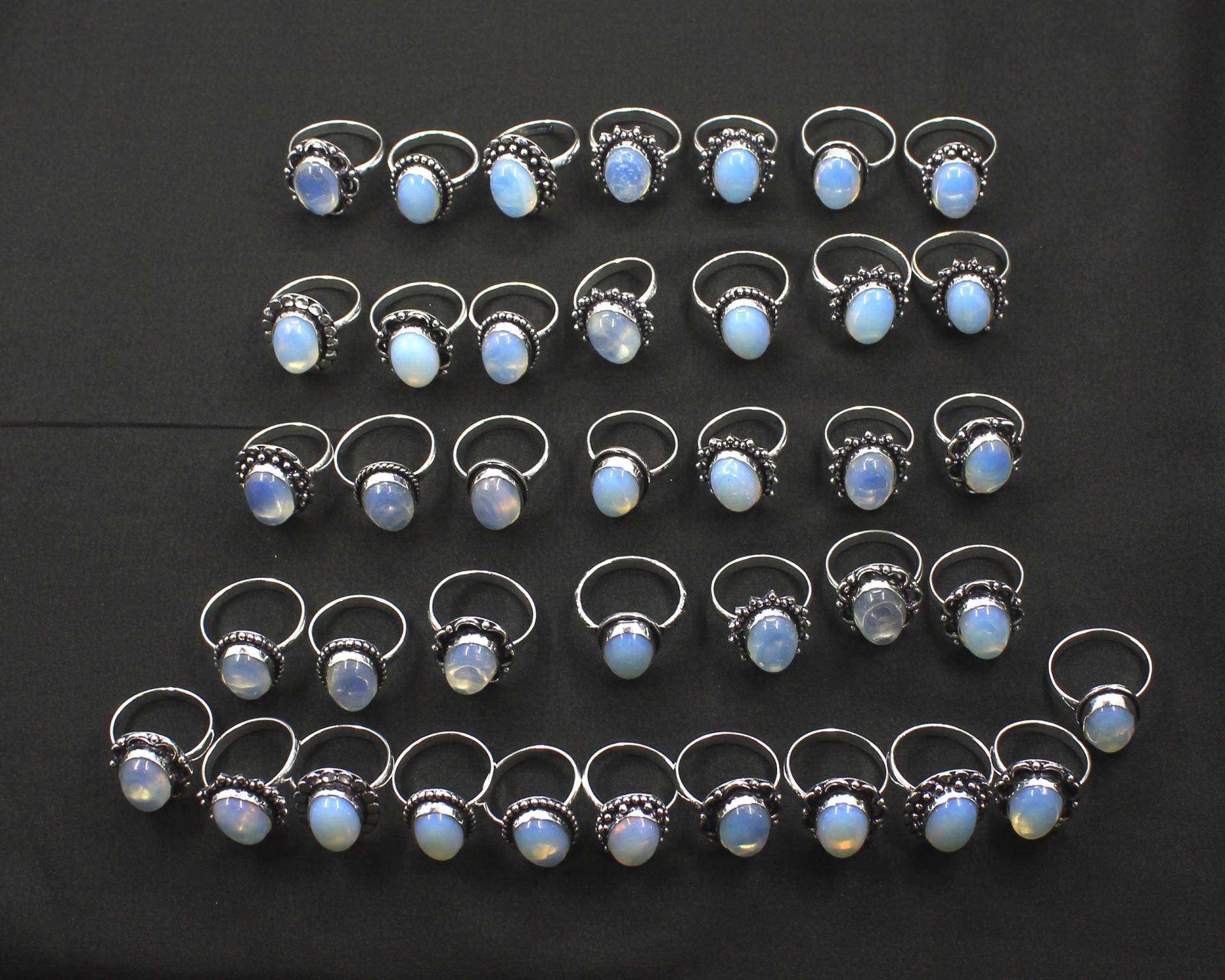 Opalit Edelstein Ringe, 925 Silber Überzogene Handgemachte Overaly Schmuck, Ringe Für Frauen, Ring Lot von JewelsHandmadeCo