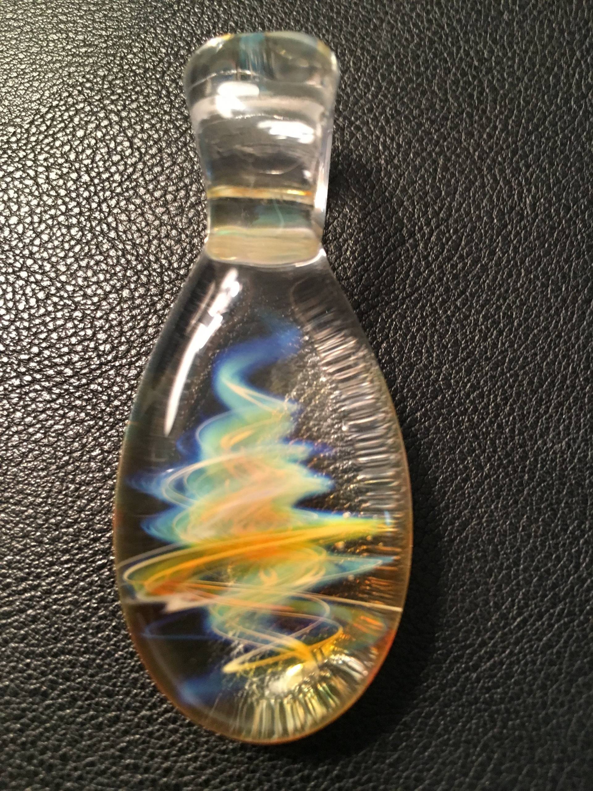 Silber Hat Glas-Anhänger, Ein Von Einer Art von JewelsInTheHammer