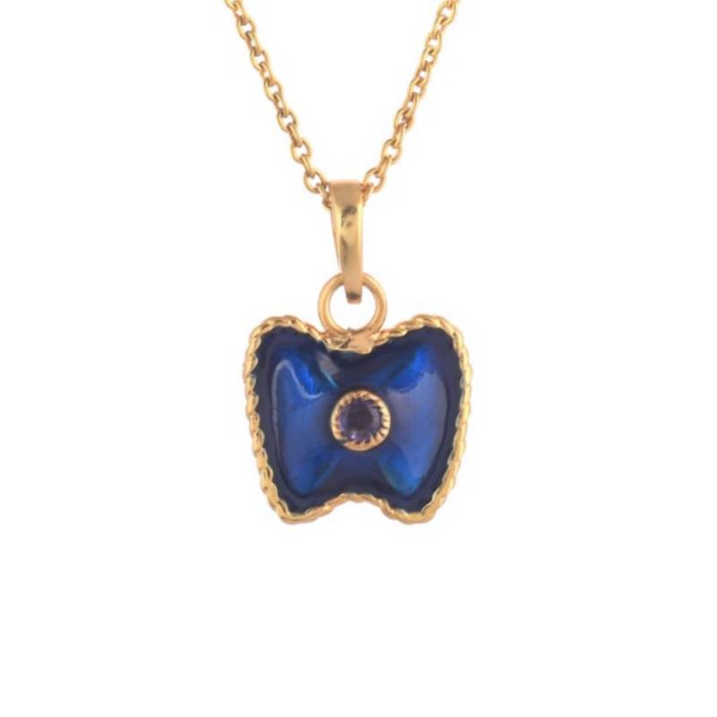 Amethyst Gold Über Messing Emaillierte Halskette von JewelsOfRoyals