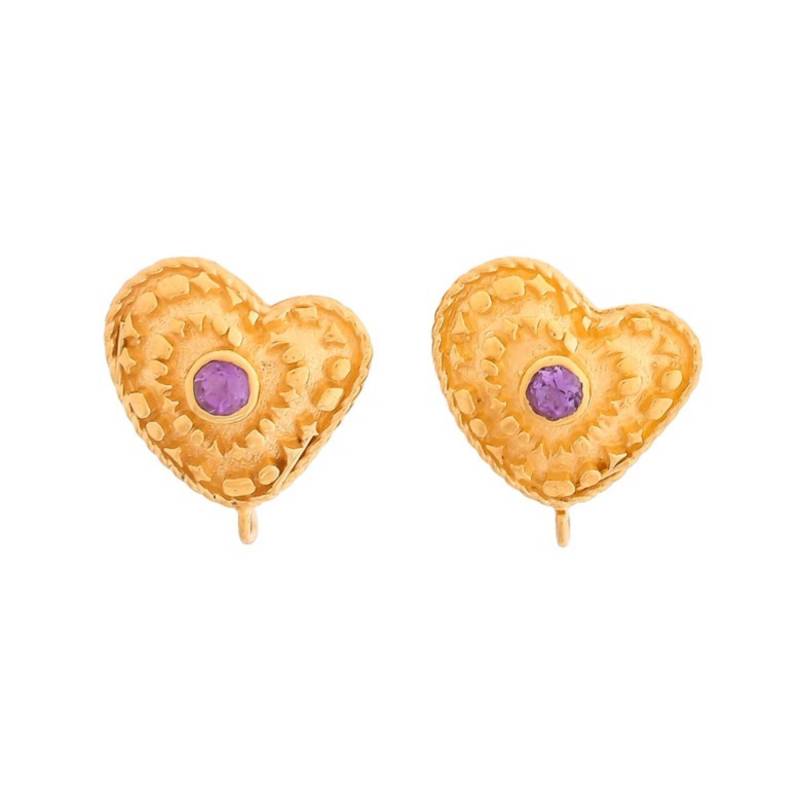 Amethyst Gold Vermeil Über Sterling Silber Ohrstecker von JewelsOfRoyals