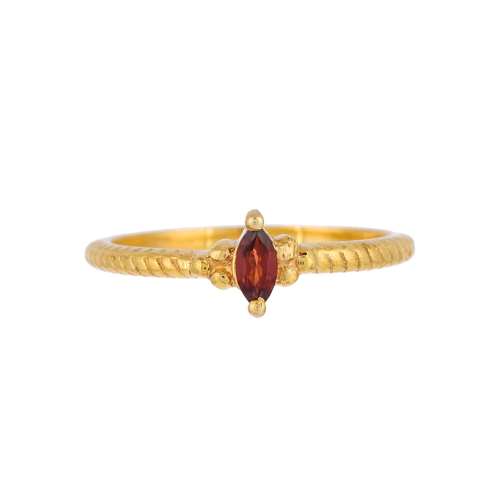 Granat 14K Gold Vermeil Over Sterling Silber Ring von JewelsOfRoyals