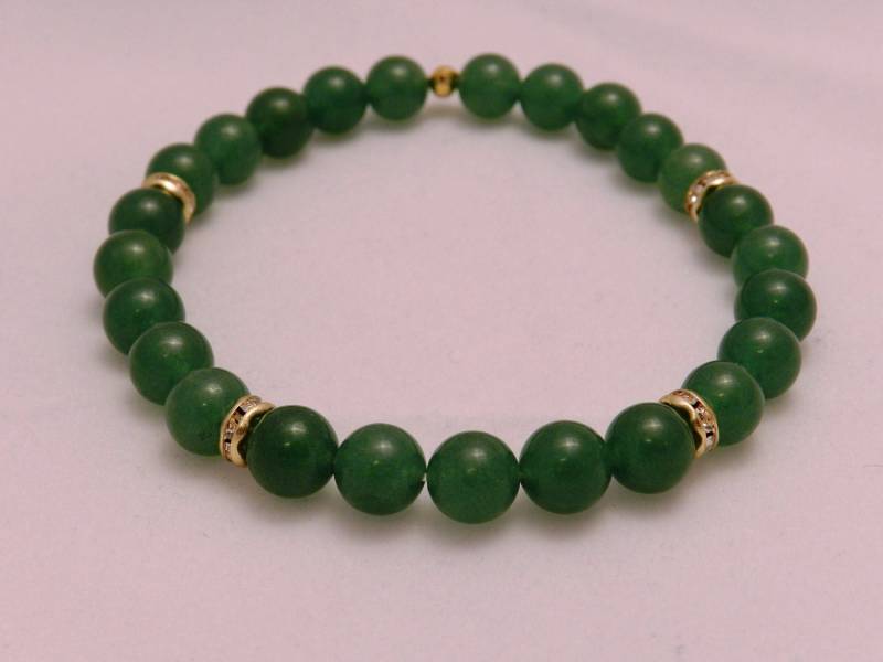 Aventurin Und Rondelle Stretch-Armband Aventurin Und Rondelle Stretch-Armband von JewelsYogaTurtle
