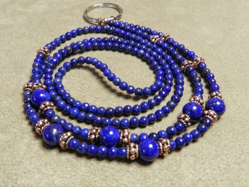 Intensive Lapislazuli-Schlüsselhalter von JewelsYogaTurtle