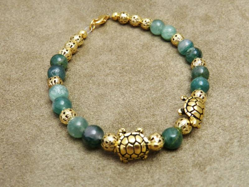 Turtle Love-Grün Aventurin Begeisterung Armband Turtle Love-Grün Aventurin Begeisterung Armband von JewelsYogaTurtle