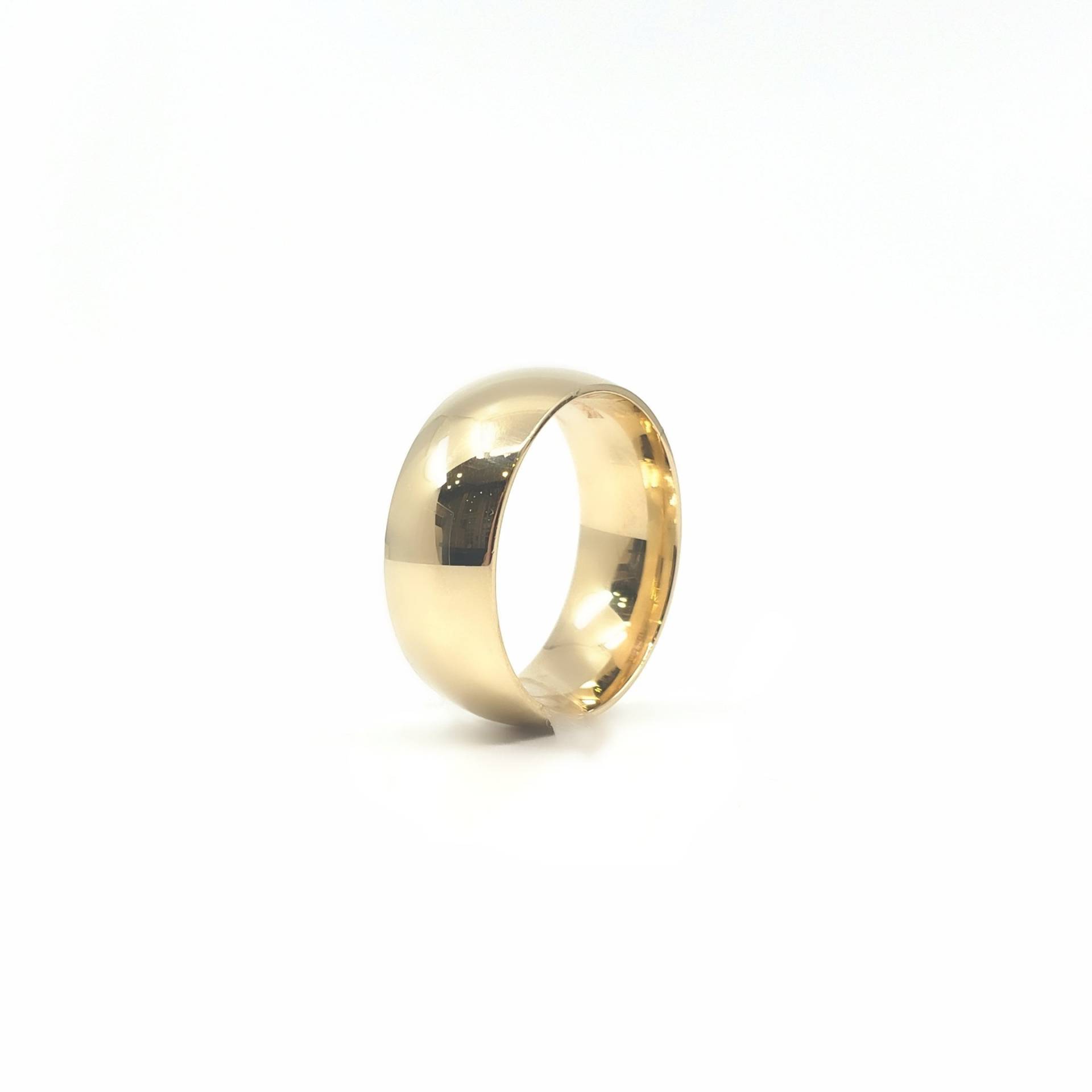 10K Gelb Gold Poliert Comfort Fit Ehering - 7mm von JewelsbyKSBDesigns