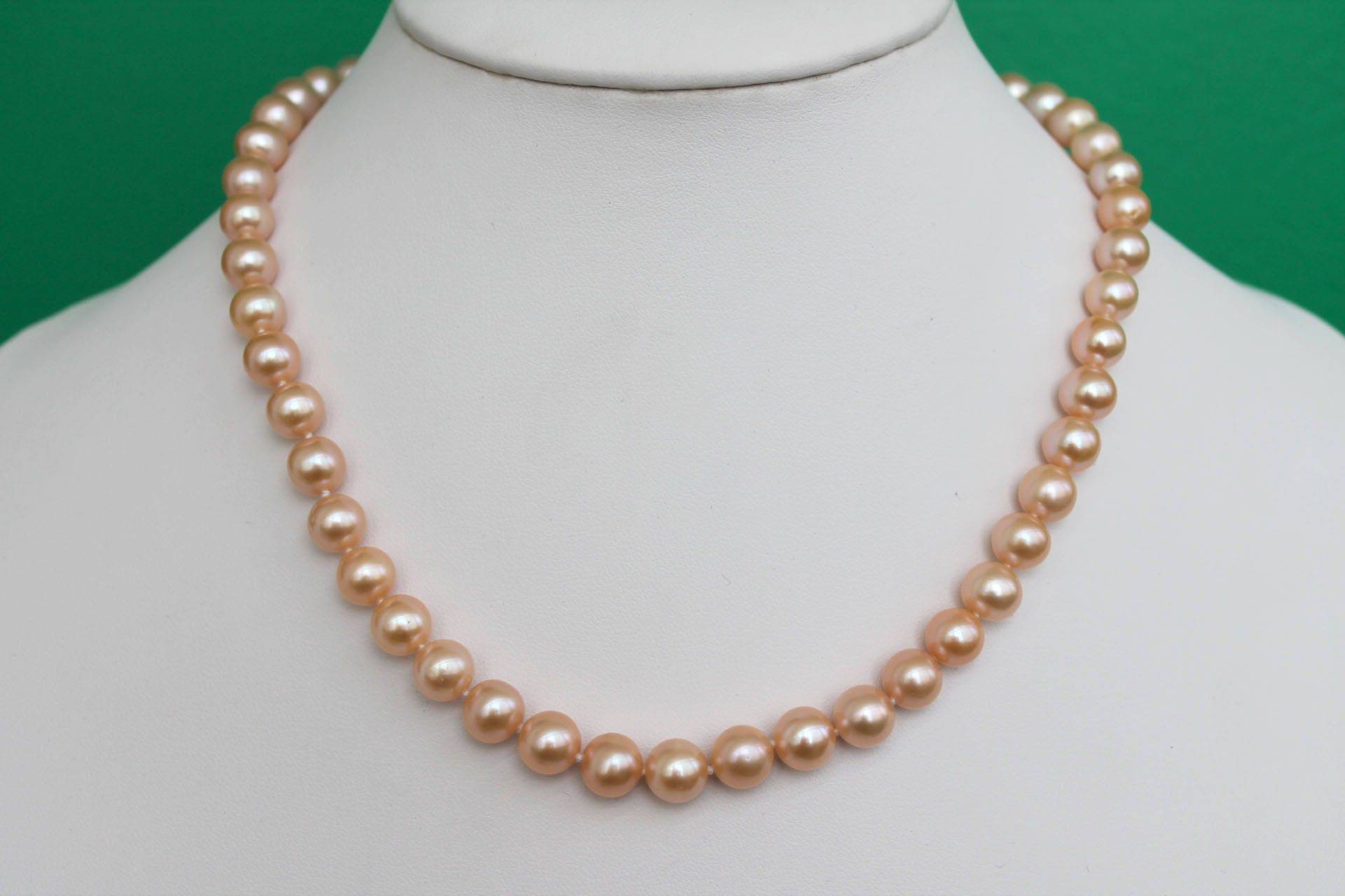 Elegante 8-9 Mm Aaa Rosa Süßwasser Perlen Halskette Elegante 8-9 Mm Aaa Rosa Süßwasser Perlen Halskette von JewelsbyKitty