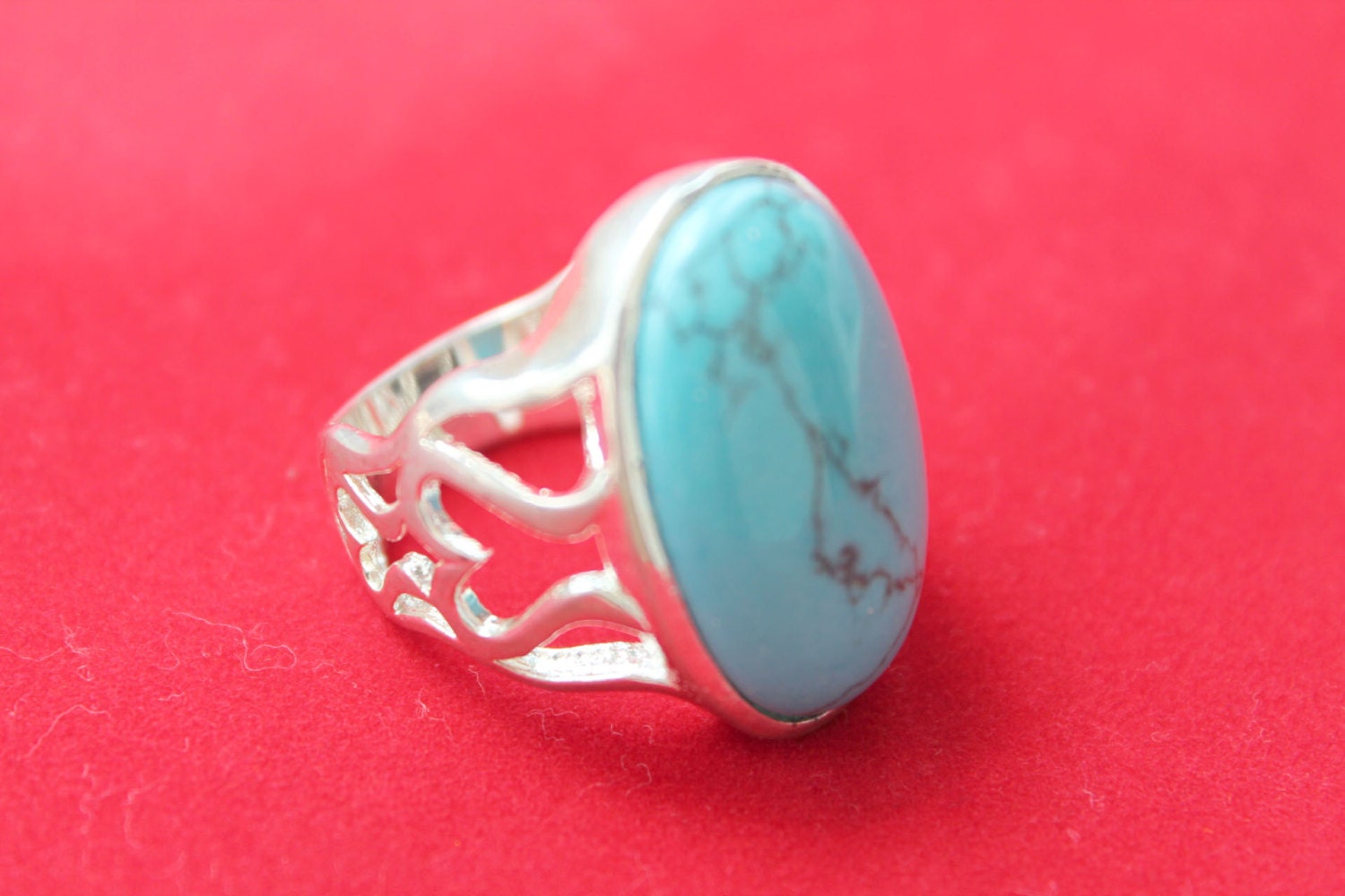 Türkis Ring Set in 925 Sterling Silber Us Größe 10 Türkis Ring Set in 925 Sterling Silber Us Größe 10 von JewelsbyKitty