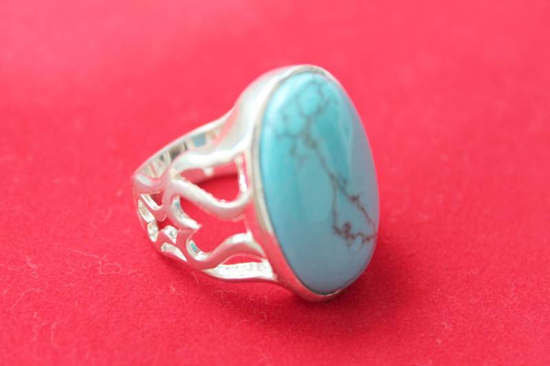 Türkis Ring Set in 925 Sterling Silber Us Größe 10 Türkis Ring Set in 925 Sterling Silber Us Größe 10 von JewelsbyKitty