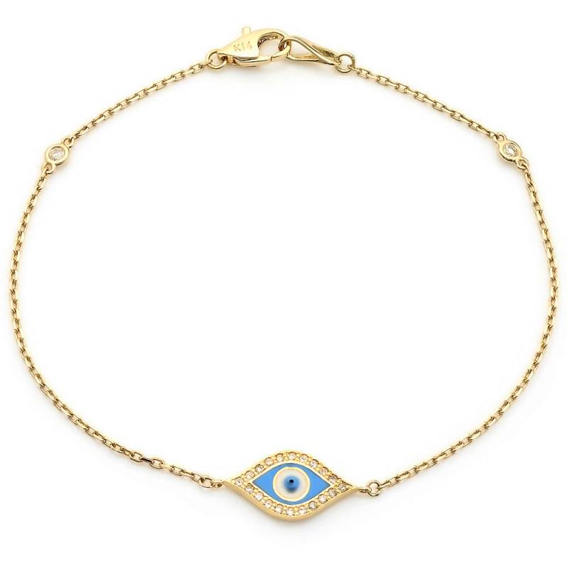 Diamant Evil Eye Armband von Jewelsdot