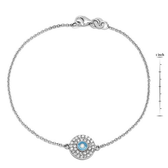 Diamant Evil Eye Armband von Jewelsdot