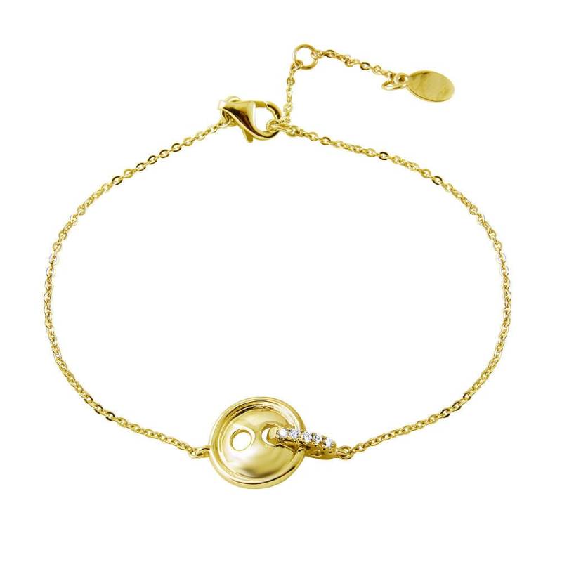 Diamant Knopf Armband von Jewelsdot