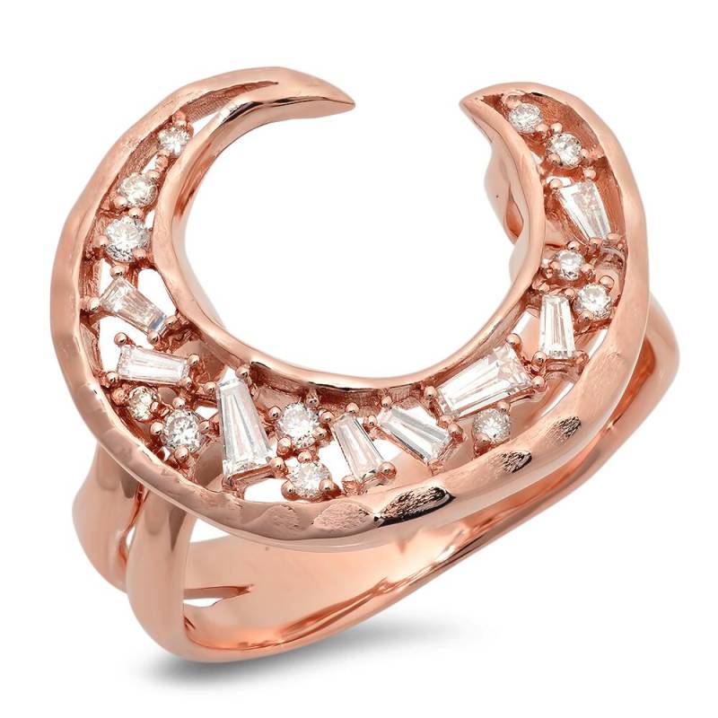 Diamant Mond Ring von Jewelsdot