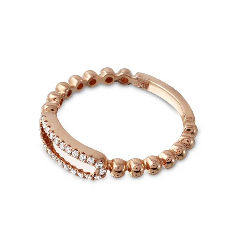 Diamant Und Perlen Design Ring von Jewelsdot