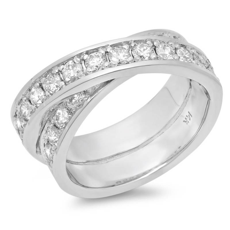 Ineinander Greifender Diamantring von Jewelsdot