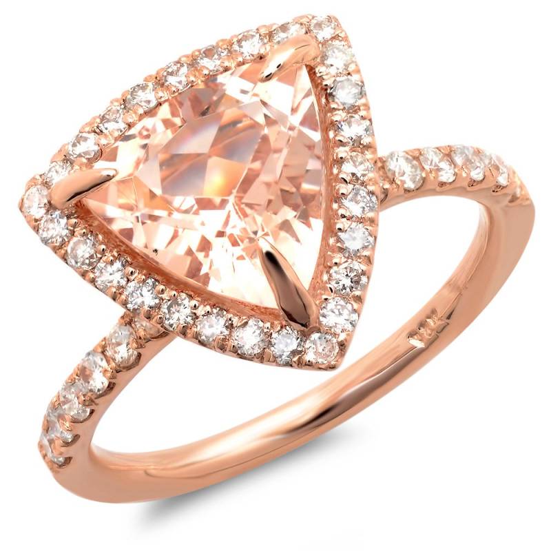 Rose Gold Ring Mit Morganit Stein von Jewelsdot