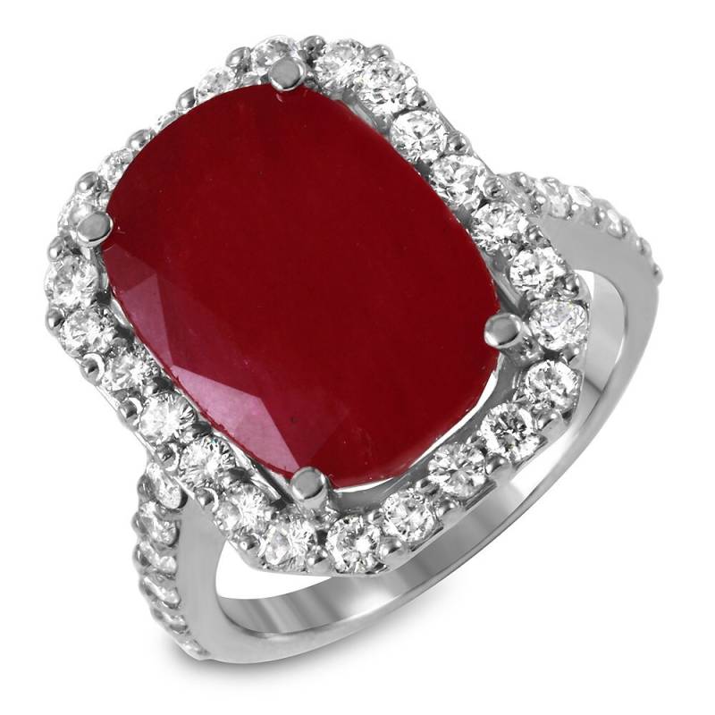 Rubin Mittelstein Diamant Ring von Jewelsdot