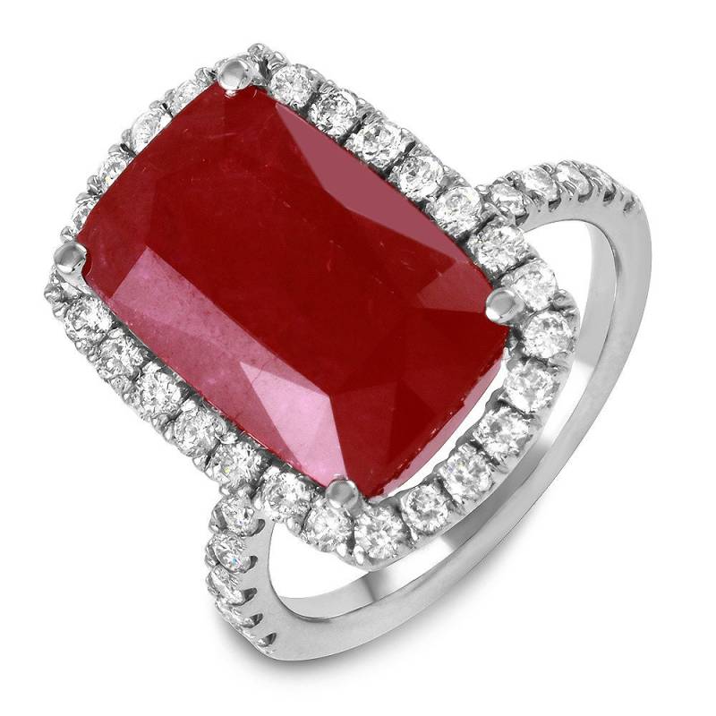 Rubin Mittelstein Diamant Ring von Jewelsdot