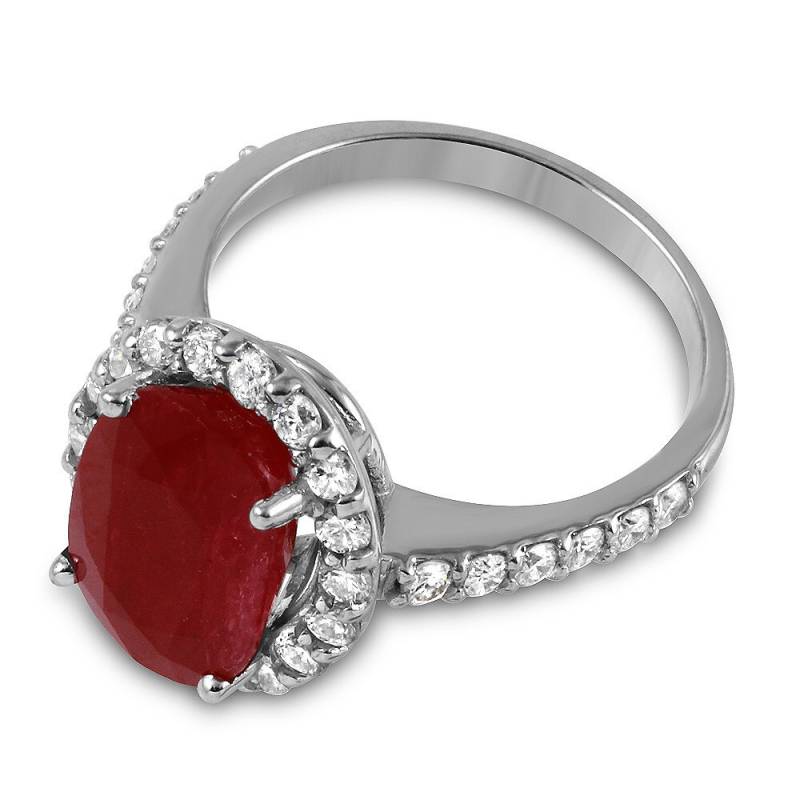 Rubin Mittelstein Diamant Ring von Jewelsdot