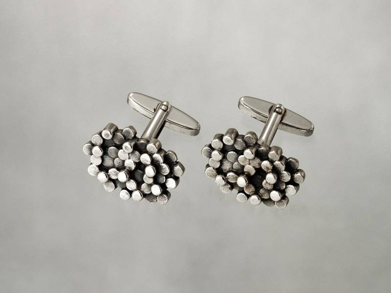 Nostalgie Manschettenknöpfe Aus Den 70 Igern Massivsilber 835 von JewelsforLola