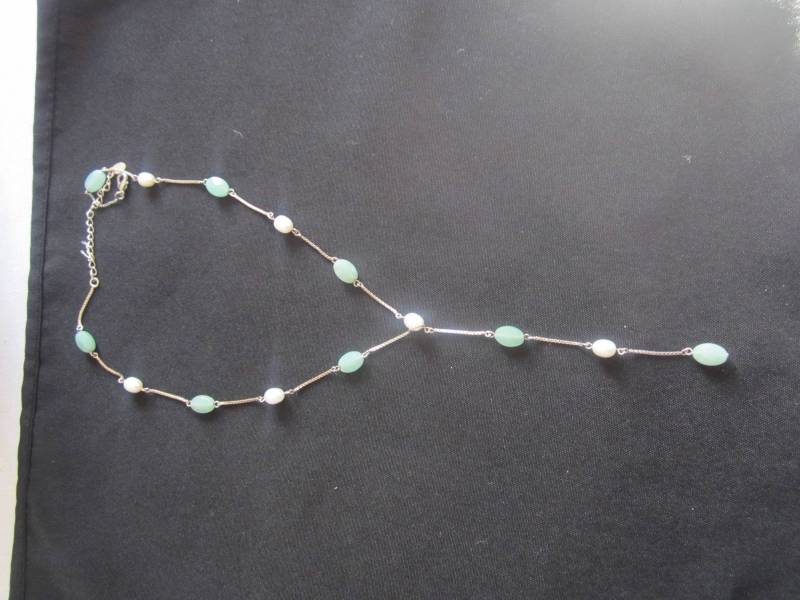 Echte Süßwasser Perle Und Facettierten Glas Y-Halskette-Designer Signiert-Kostenloser Versand | Usa Echte Süßwasser Perle Und Facettierten Glas Y-Halskette-Designer Signiert-Kostenloser Versand | Usa von JewelsoftheCastle