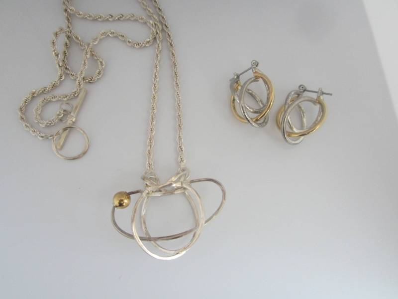 Einzigartige Retro Atomaren Halskette Und Ohrringe Versandkostenfrei | Usa Einzigartige Retro Atomaren Halskette Und Ohrringe Versandkostenfrei | Usa von JewelsoftheCastle