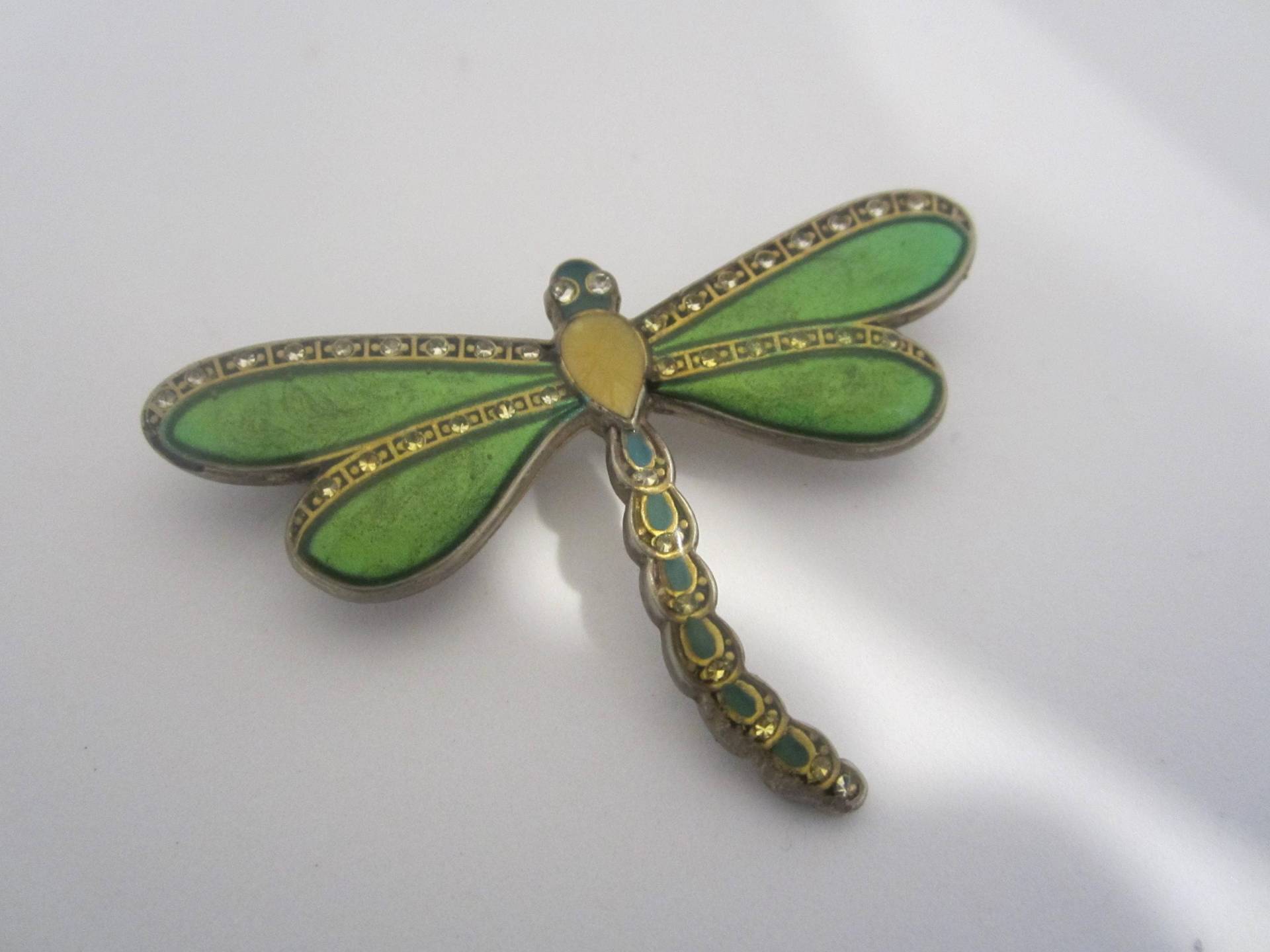 Jahrgang Zinn, Emaille Und Strass Drachen Fliegen Brosche-Signiert-Kostenloser Versand | Us Jahrgang Zinn, Emaille Und Strass Drachen Fliegen Brosche-Signiert-Kostenloser Versand | Us von JewelsoftheCastle