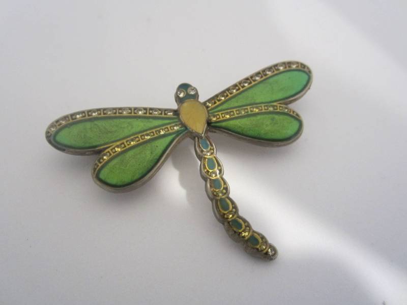 Jahrgang Zinn, Emaille Und Strass Drachen Fliegen Brosche-Signiert-Kostenloser Versand | Us Jahrgang Zinn, Emaille Und Strass Drachen Fliegen Brosche-Signiert-Kostenloser Versand | Us von JewelsoftheCastle