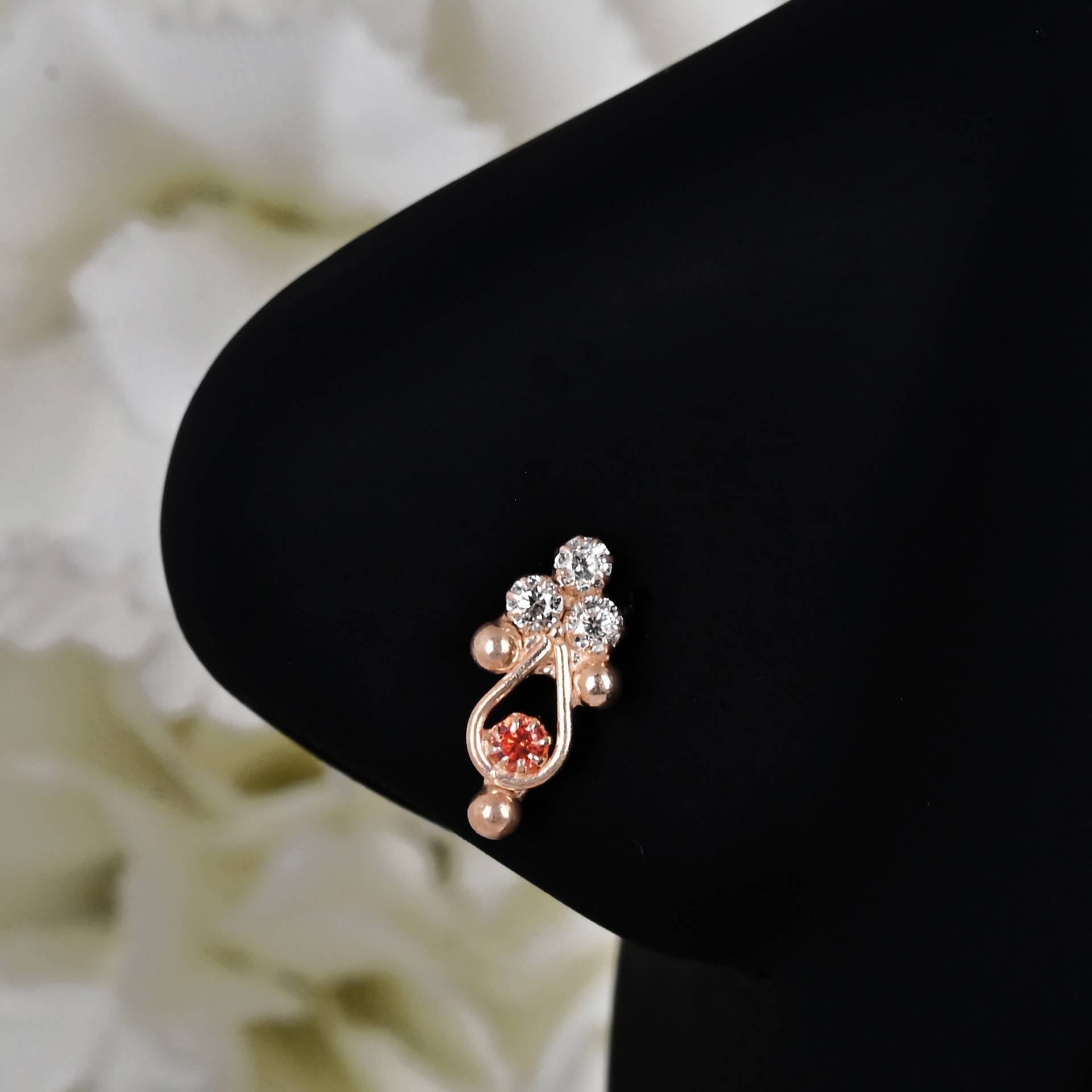 14K Rose Gold Titan Nasenring Hoop Für Frauen von Jewelsstore18