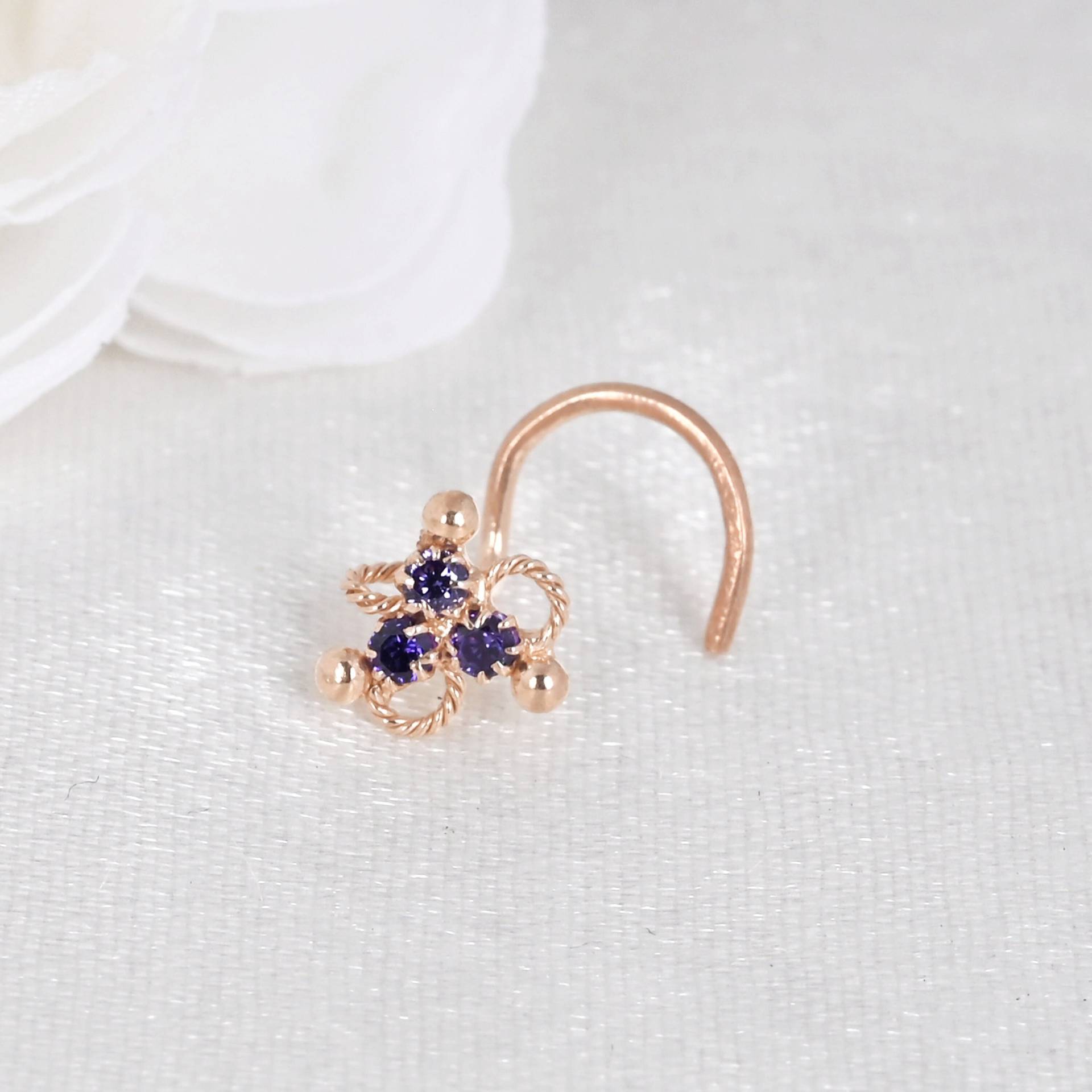 Rose Gold Nose Stud Kleine Nasenringe Für Frauen von Jewelsstore18