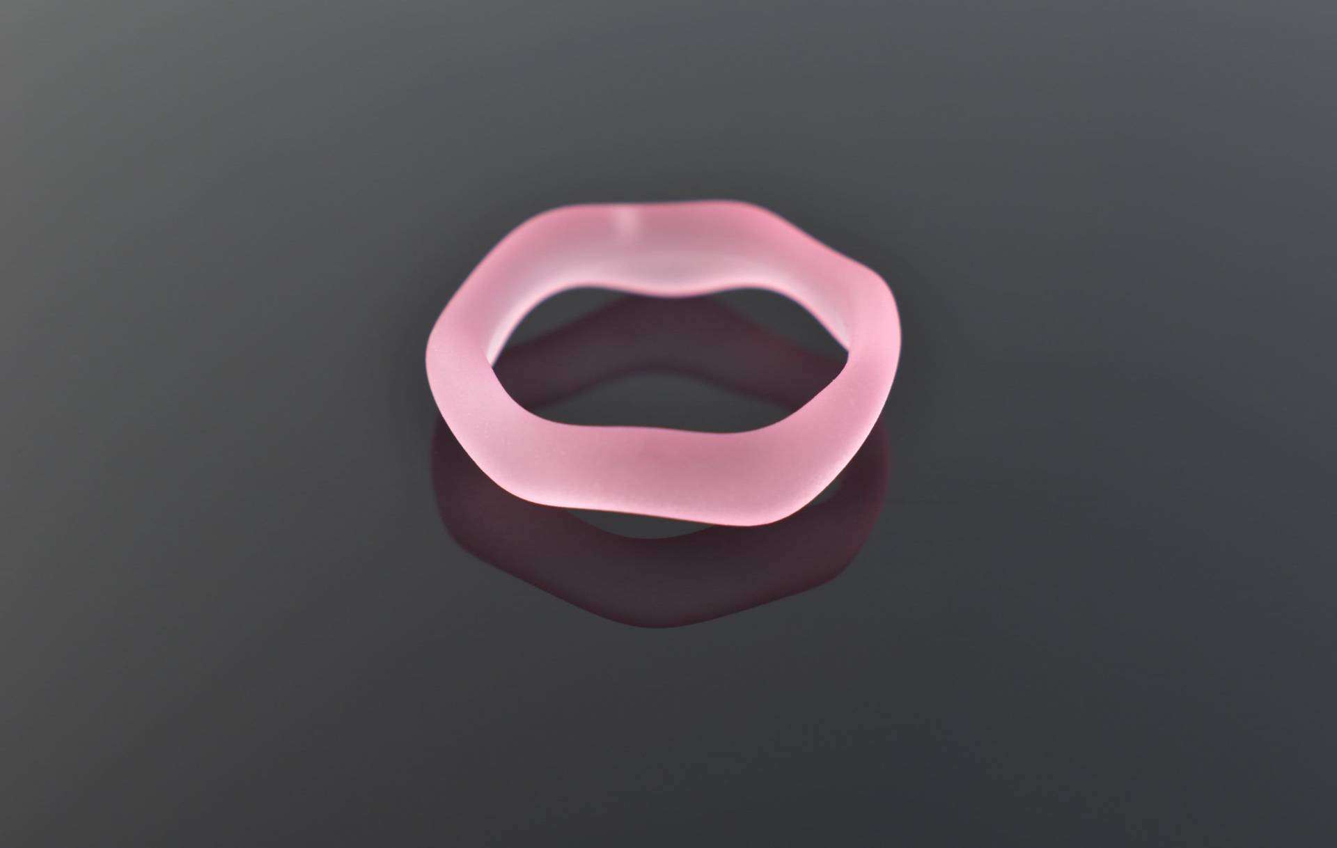 Harz-Ring, Rcr-01C, 1 Stück, Matte Farbe, Innere 17mm, Geschlossener Ring, Wellenring von JeweltechDesigns