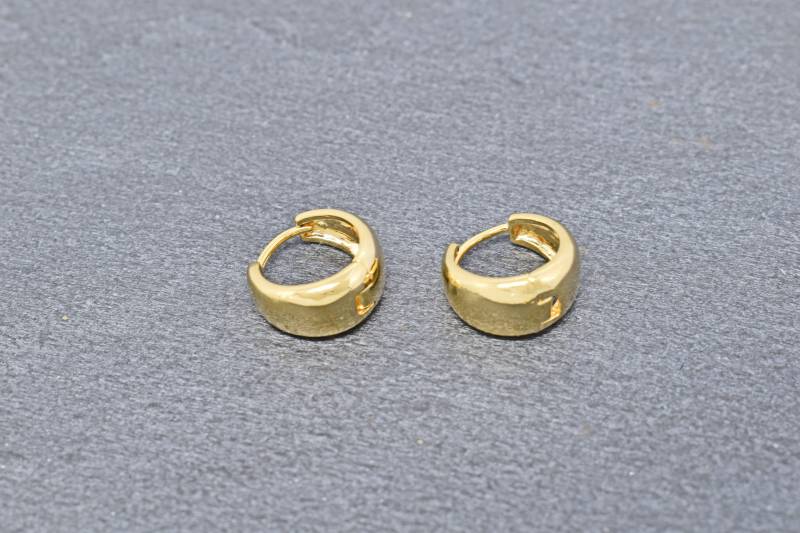 Ohrringe, Cem-22G, 2Pcs, 16K Glänzend Vergoldet Messing, 14mm, Nickel Frei Beschichtung | Palladium von JeweltechDesigns