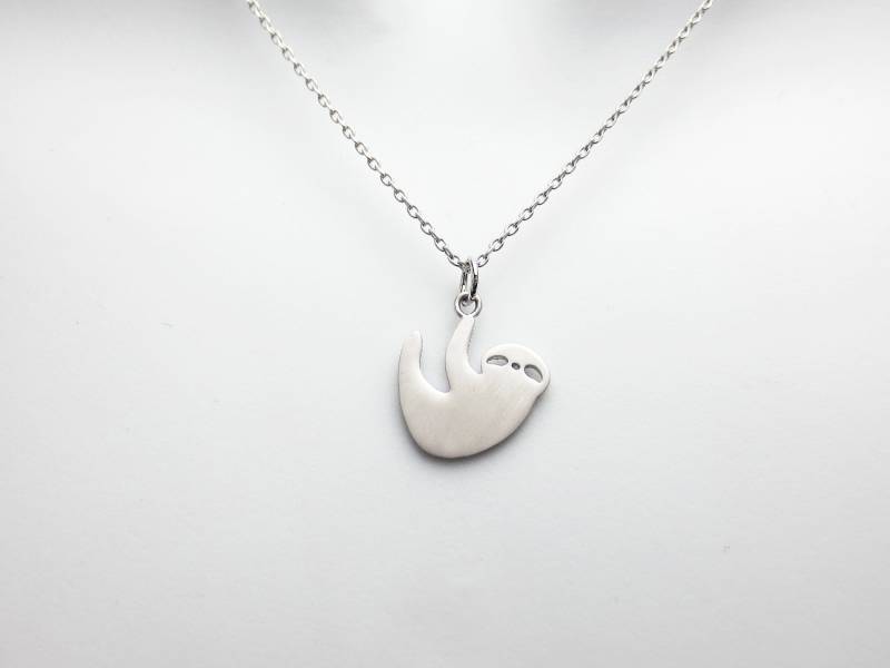 Faultier Halskette, Gold Silber Tier Niedliche Zierliche Freundschaft Geschenk, Mama Papa Geschenk von Jeweltown