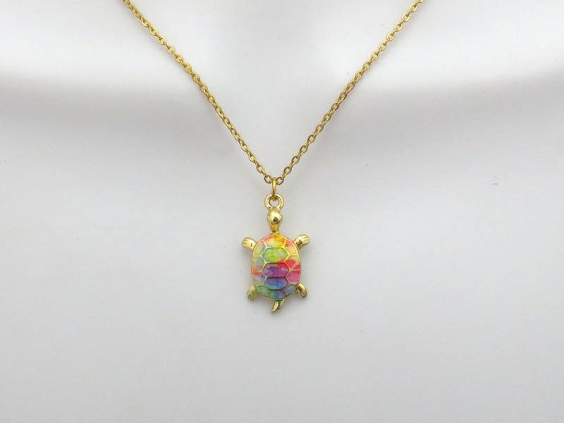 Regenbogen Epoxy Schildkröte Tier Halskette Nette Beste Freund Freundschaft Jahrestag Muttertagsgeschenk Schmuck Regenbogen Epoxy Schildkröte Tier Halskette Nette Beste Freund Freundschaft Jahrestag Muttertagsgeschenk Schmuck von Jeweltown