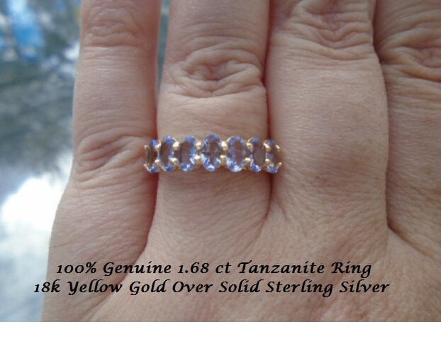 100 % Echte 1, 68 Ct Tanzanite Jahrestag Ring von JewelyBySuzette
