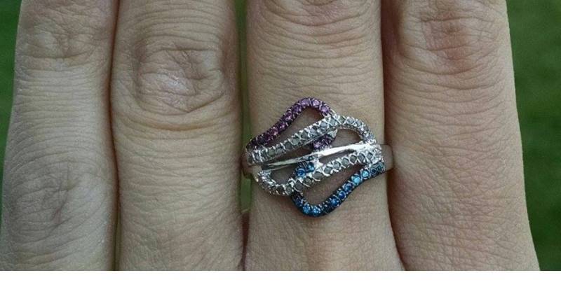 Echter Weißer Diamantring 1, 15 Cts von JewelyBySuzette