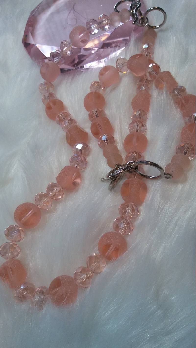 Halskette Und Armband Glas Set von JewelzByAM