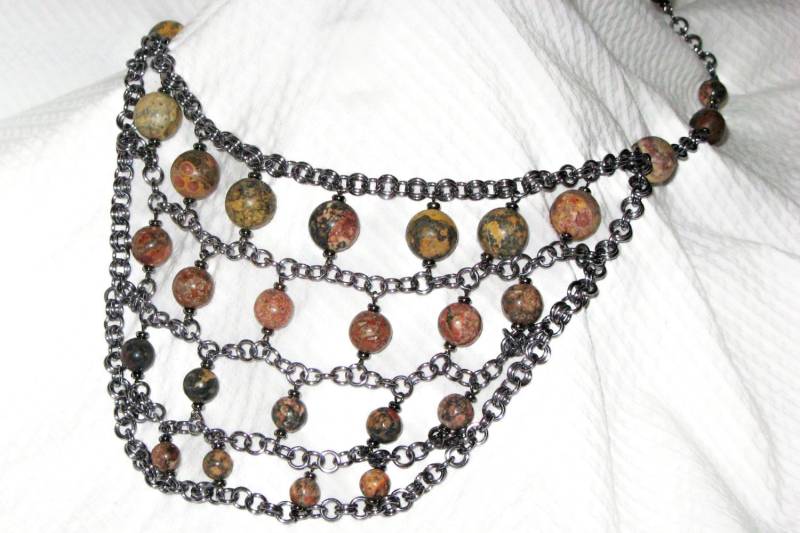 Leoparden Jaspis Schmuck Set Leoparden Jaspis Schmuck Set von JewelzNChains